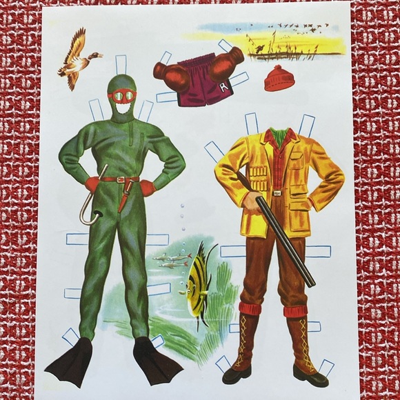 Vintage 1957 Original 1957 2 uncut Mint paper dolls - Picture 6 of 8